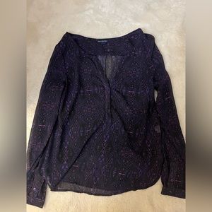 American Eagle Outfitters Purple Blouse